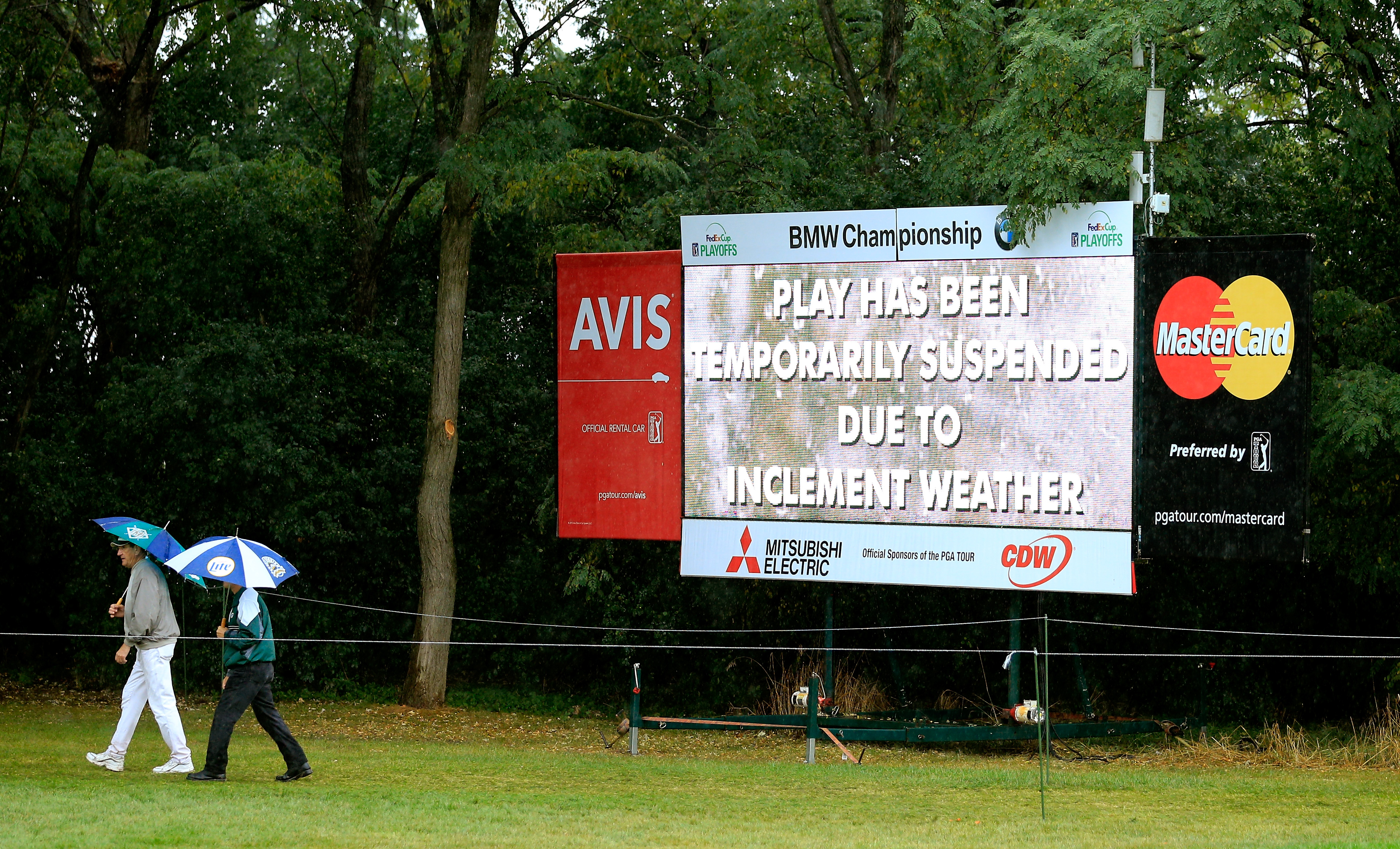 Final round of BMW Championship suspended Newsfeed