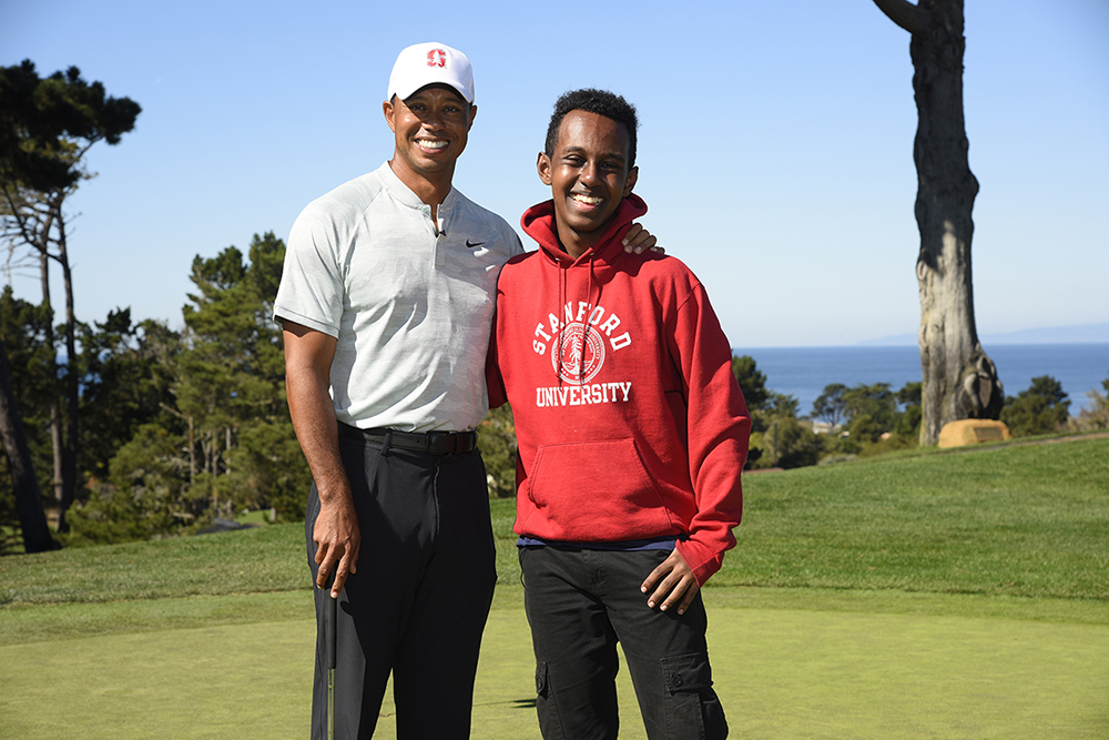 Tiger Woods and Earl Woods Scholar Sammy